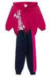 Conjunto Moletom Peluciado Infantil Feminino Wonderfull - Pink