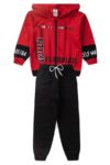 Conjunto Moletom Peluciado Infantil Masculino Extreme - Vermelho
