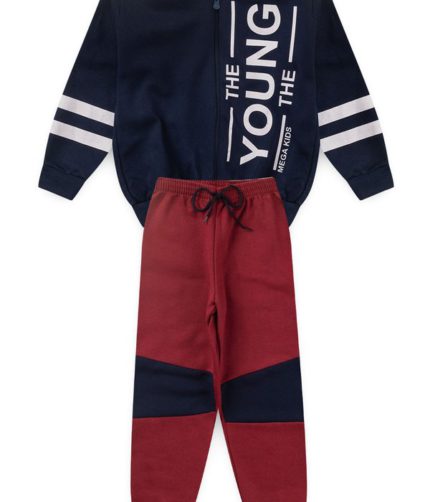 Conjunto Moletom Peluciado Infantil Masculino The Young - Marinho - 3