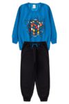 Conjunto Moletom Peluciado Infantil Masculino Cubo Magico - Royal - 3