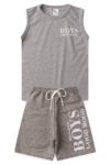 Conjunto Infantil Verao Masculino Regata Boys - Mescla