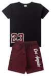 Conjunto Infantil Verao Masculino Los Angeles - Preto