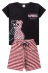 Conjunto Infantil Verao Masculino Hapiness - Vermelho