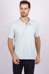 Camisetas Gola Polo Basica - Azul Pastel