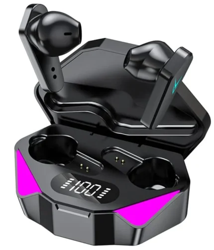 Fone de Ouvido Bluetooth Gamer 5.3 com Led e Display LCD - ST-160