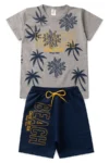 Conjunto Infantil Verao Masculino Beach - Mescla